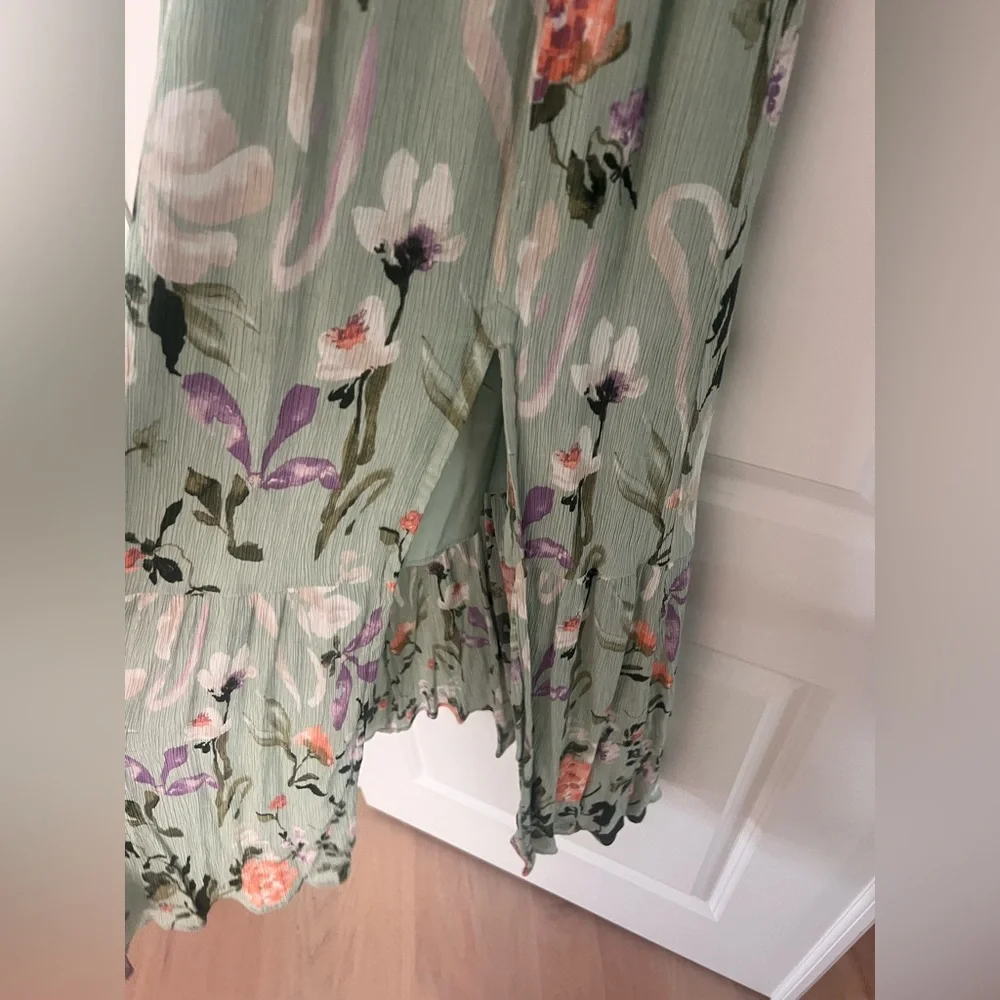 Abercrombie & Fitch Green Floral Cami Dress Small - Picture 7 of 8